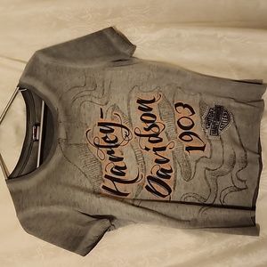 Harley Davison short sleeve shirt.  Women's Med - Read details
